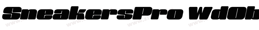 SneakersPro WdObl字体转换 SneakersPro WdObl字体转换